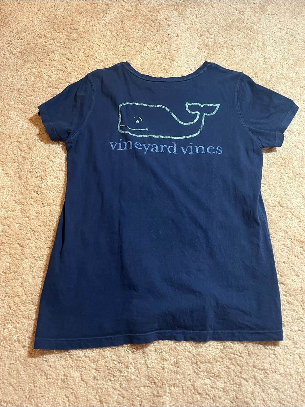 Vineyard Vines Navy Short-Sleeve Whale Tee